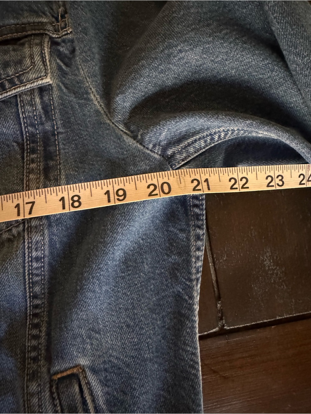 Classic Woman Denim Jacket - Blue - Picture 8 of 12